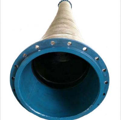 China Large diameter dredging 8 inch flexible rubber hose for water suction and discharge for sale