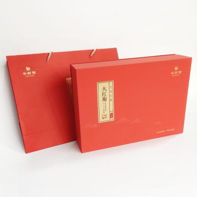 China Recycled Materials Custom Embossing Printed Empty Tea Gift Box Cardboard Product Tea Packaging Box Set for sale