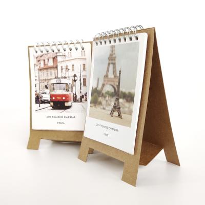 China Table Calendar 2022 Customized Colored Accepted Wire Tie Printing Monthly Desk Calendar Holder for sale