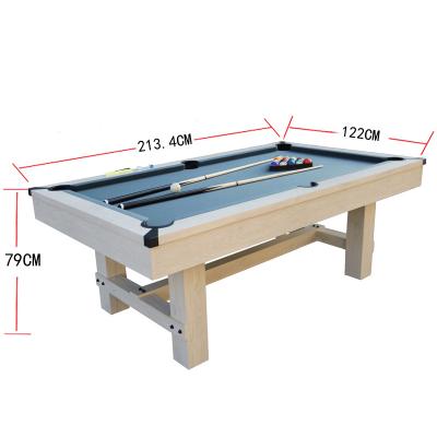 China New Design K Snooker Table Leg 7FT MDF Blue Billiard Table Billiard Table New Design K Billiard Board Wholesale Standard Grain Wood Billiards for sale