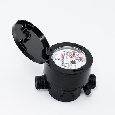 China Magnet/Single-jet Residential/Domestic Dry Water Meter Class C/Plastic/Plastic Box R160 Register/AMR/AMI for sale