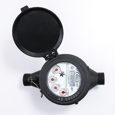 China Semi-dry/Liquid Filled Type Plastic Body C/R80/R160 Residential/Domestic Multi-jet Class Of Water Meter/Remote Transmission for sale