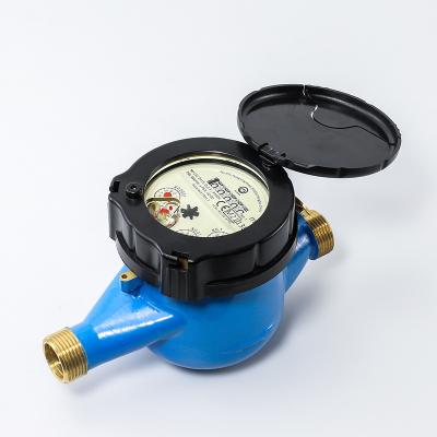 China Residential/Domestic Multi-jet Class C/R160 Brass Body Semi-Dry/Liquid Filled Type Water Meter for sale