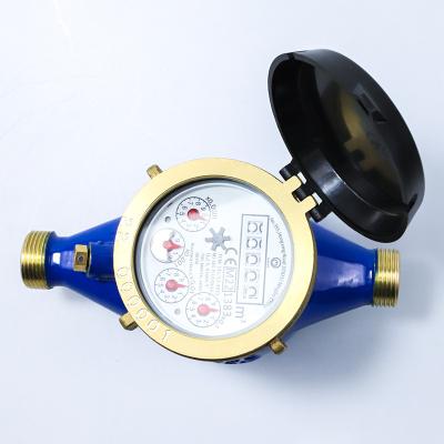 China Residential / Domestic Multi-jet Water Meter Dry Class C / R160 With Brass Closing Ring / IP68 for sale