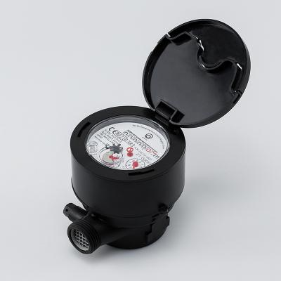 China Residential/Domestic Single-jet Mechanical Water Meter Class C R160 Dry Plastic Composite Body With External Calibration Plastic HRI Register for sale