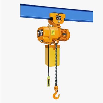 China Hotels Customized 1 Ton 2 Ton 3 Ton 5 Ton Hhbd Electric Chain Hoist With Hook / Motorized Electric Trolley Winch Hoist for sale