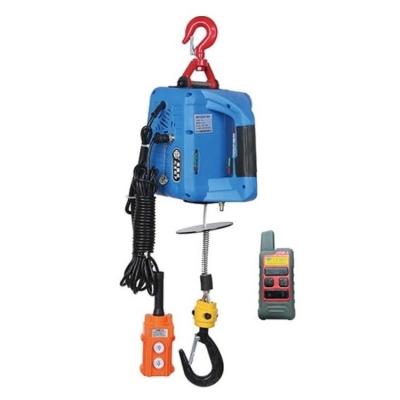 China 110v Hotels Wire Controlled Electric Hoist Household Portable Winch 100kg 200kg 300kg 500kg for sale