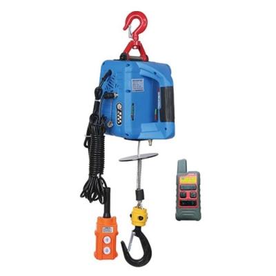 China Hotels Supply 100kg 200kg 300kg 500kg Professional Wire Controlled Electric Hoist Household Portable Winch for sale