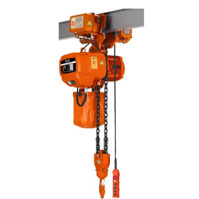 China Lifting Industry Motorized Trolley Type Electric Chain Hoist 1.5 Ton Construction Mini Electric Hoist For Sale for sale