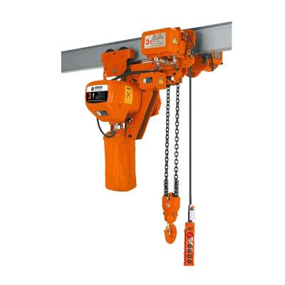 China Construction Hoist Good Quality Construction Elevator 2 Ton Low Headroom Electric Chain Remote Control Crane for sale