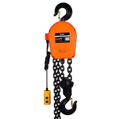 China Dig Copper DHS Type Hoisting Ring Chain Electric Hoist 380v G80 Warehouse Lifting Chain Hoisting Equipment for sale