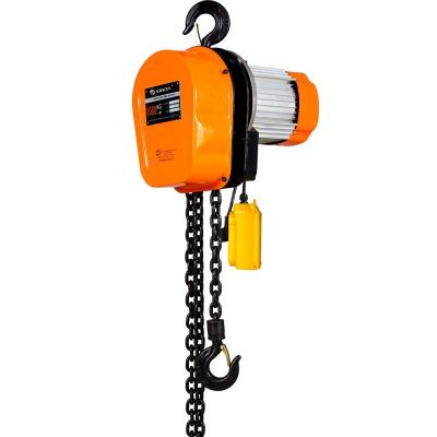 China Mini Electric Hoist Crane Overhead Remote Control Garage Winch Lift Chain Hoist DHS 1000kg Automatic Dhs Type for sale