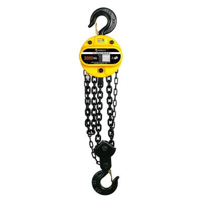 China Hotels Mechanical Pull Block Around Chain Block Crane Hoist 15 Ton Hoisting Equipment Manual Lift Motion Hand Trolley for sale