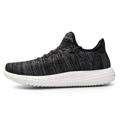 China Logo Customized Leisure IP Sole Fly EVA Urban Precise Balance Sneaker Laceless Knit Walking Shoes for sale