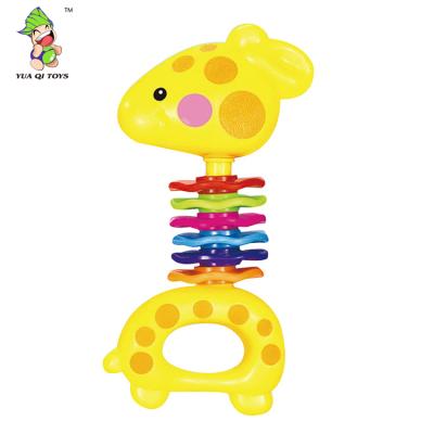 China ABS Lovely Shantou Factory Cartoon Baby Toy Animal Rattle Set for sale