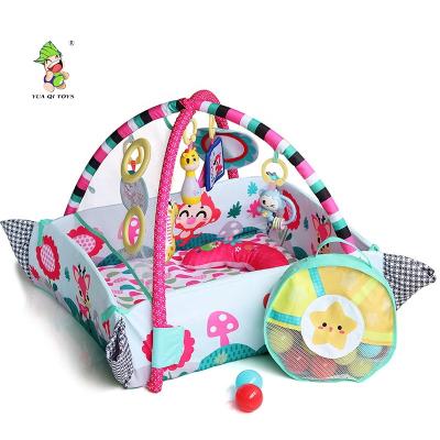 China 5in1 Educational Mat Mer-ball Game Fence Gym Baby Game Hot Sale Musical Toy Mat for sale