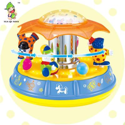 China 2018 New Item Carousel Funny Musical Smart Baby Projection Spinning Child Toy 23*19.7*23CM for sale