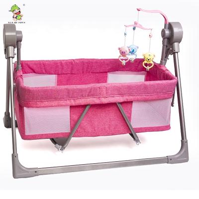 China High Quality Remote Control Baby Cot Cradle 0M+ Remote Control Bed for sale