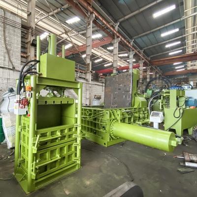 China Foshan Factory Supply Waste Paper Baling Press Machine Vertical Hydraulic Beverage Plastic Bottles Scrap Press for sale