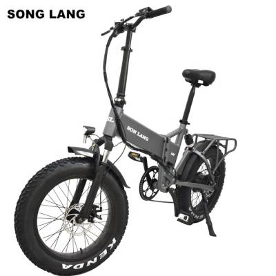 China Songlang Factory Wholesale Tire Aluminum Alloy Motor High Power Folding Electric Bicycles china OEM for sale