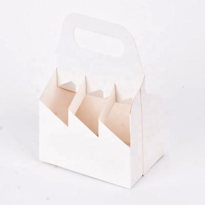 China Custom made beautiful clean beer wine bottle packing box recyclable clean logo paper package box ad shipping carton for sale