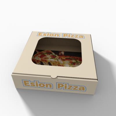 China 2022 Most Popular Design Good Quality Easy Take Pizza Recyclable Food Package Corrugated Paper Ad Box for sale