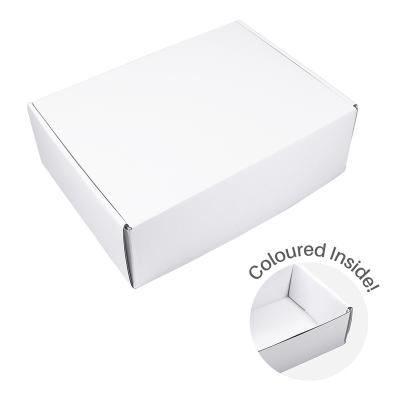 China Sturdy Recycled Materials Boxes Packing Corrugated Food Pizza Cake Chocolate Ad White Paper Food Box for sale