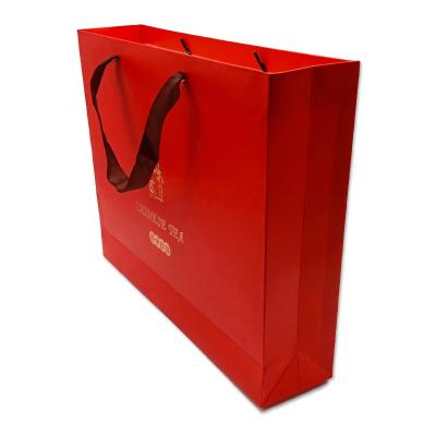 China 2022 wholesale sales handmade paper bag custom boutique luxury paper shopping bag for sale