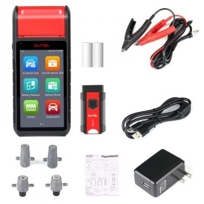 China Touchscreen Battery Tester Auto Electrical System Analyzer Autel MaxiBAS BT608E OBD2 Scanner Built-In Printer for 12V for sale