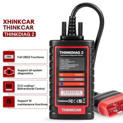 Китай 2025 THINKCAR Thinkdiag2 Все системы Диагностический инструмент Авто VIN ECU Кодирование 15+ Функция перезагрузки Один год бесплатное обновление продается