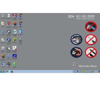 China MB SD Connect Compact C4 Software 2020.3 Version Support Mercedes Works For Any Laptops Dell ,Lenovo ,HP for sale