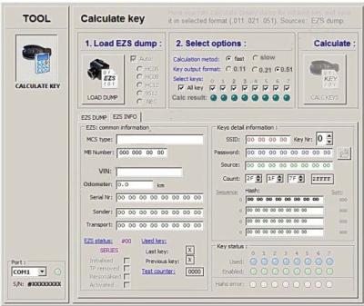 China Mb-Dump-Schlüssel-Generator von UVB-Taschenrechner, Auto-Diagnose-Software Unterstützung HC05, HC08 zu verkaufen