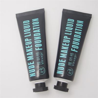 China Black 50ml Hand Cream Cosmetic Tube Squeeze Tube Aluminum Hand Cream Tube Container For Hand Cream 50g for sale