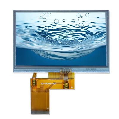 China 4.3 Inch LCD Touch Panel 480*272 RGB40 Resistive Touch Screen 300 Nits for sale