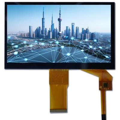 China 7 polegadas TFT touch screen 1024 * 600 pixels 300 Nits Custom capacitive touch screen à venda