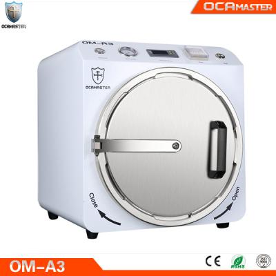 China Machinery Repair Shops Factory Sale OM-A3 15 Advances Big Size Air Bubble Remover Machine For iPhone iPad Pro And Tablets Screen for sale