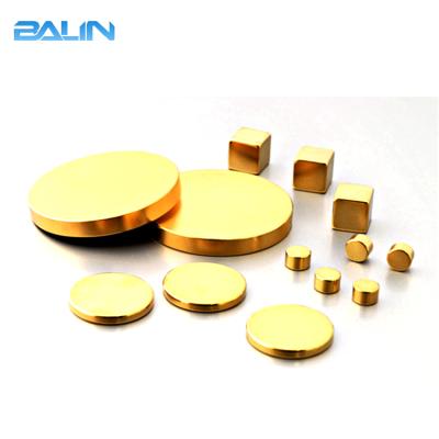 China Wholesale 2021 Industrial Magnet Factory Price New Magnet Gold Coating, GoldMagnetTest for sale