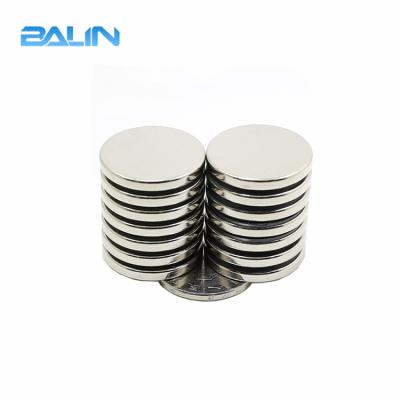 China Super Round Neodymium Silver Coating Magnet Customized Industrial Rare Earth Disc Cylinder Magnet for sale