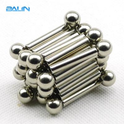 China Jewelry Magnet Factory Direct Cheap Price Magnetic Building Blocks Puzzle Toys With Magnet Sticks And Ball for sale