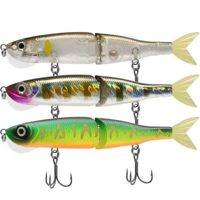 China Truscend Gotour Realistic Hard Plastic Multi Joint Swimbait Manufacturers High Strength Muskellunge Bass Trout Fishing Sea Lure for sale