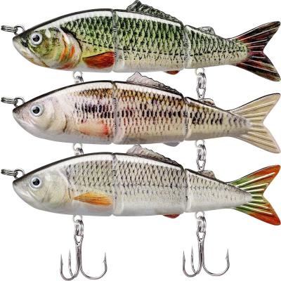 China Truscend GotourCustom Hard Swimbait Bionic Sinking Floating Multi Joint Fishing Lure Trout Zander High Strength Bass Perch For Lake for sale