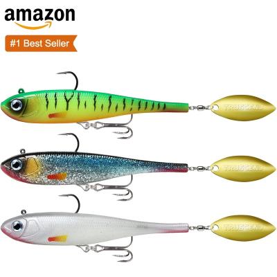 China Truscend Whloesale Soft Artificial Plastic Swimbait Trout Supply High Strength Walleye Pike Fishing Lure For Bass Trout for sale