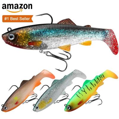 China Wholesale Supplier High Strength Bass Pike Trout Bionic Flexible Soft Truscend Swimbait Fishing Tackle Lure For Freshwater for sale