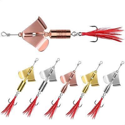 China High Strength Custom Trout Zander Truscend Metal Tungsten Swimbait Bionic Hard Spinner Bass Perch Fishing Lure For Lake for sale