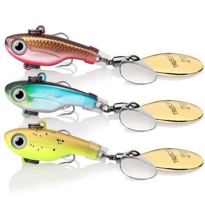 China Supplier High Strength Wholesale Walleye Striper Truscend Bionic Bionic Metal Hard Spinner Bait Fishing Lure For Pond for sale