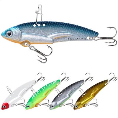 China Truscend Supplier High Strength Perch Trout Carp Casting Bait Spoon Blade Vib Crankbait Lipless Casting Spinner Fishing Lure For Current for sale