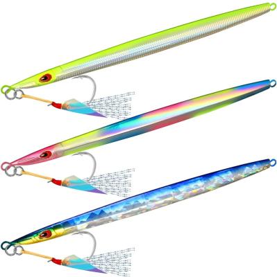 China Truscend Supplier Wholesale High Strength Low Metal Luminous Vertical Artificial Fast Trout Slow Pitch Casting Fishing Lure For Saltwater for sale