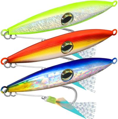 China Luminous Truscend Vertical Artificial Walleye High Strength Metal Trout Bass Dispensers Fast Slow Pitch Casting Fishing Lure For Freshwater for sale