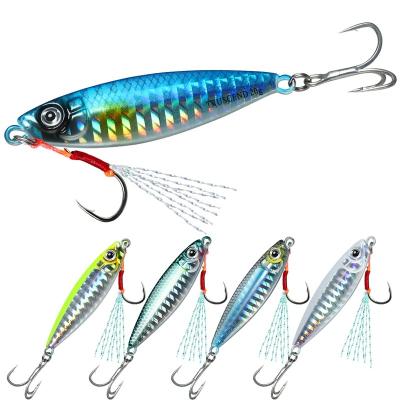 China Truscend OEM ODM high strength metal musky googan sunfish luminous vertical artificial fast throwing basting fishing lure for river for sale