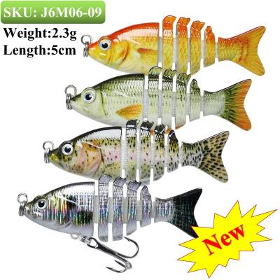 China Manufacturer High Strength Truscend Trout Pike Tilapia Swimbait Hard Bottom Plastic Multi Segmented Joint Fishing Lure For Freshwater for sale